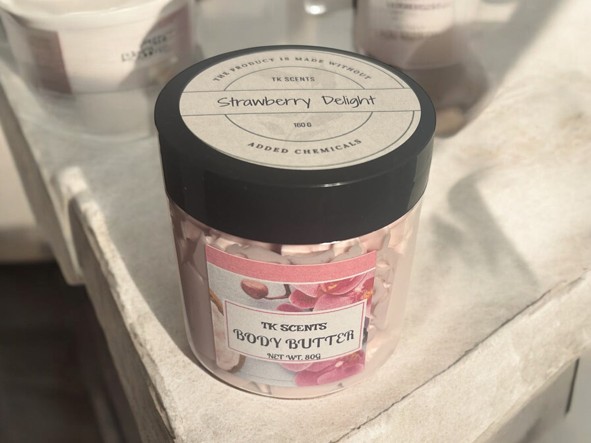Emulsified whipped body butter