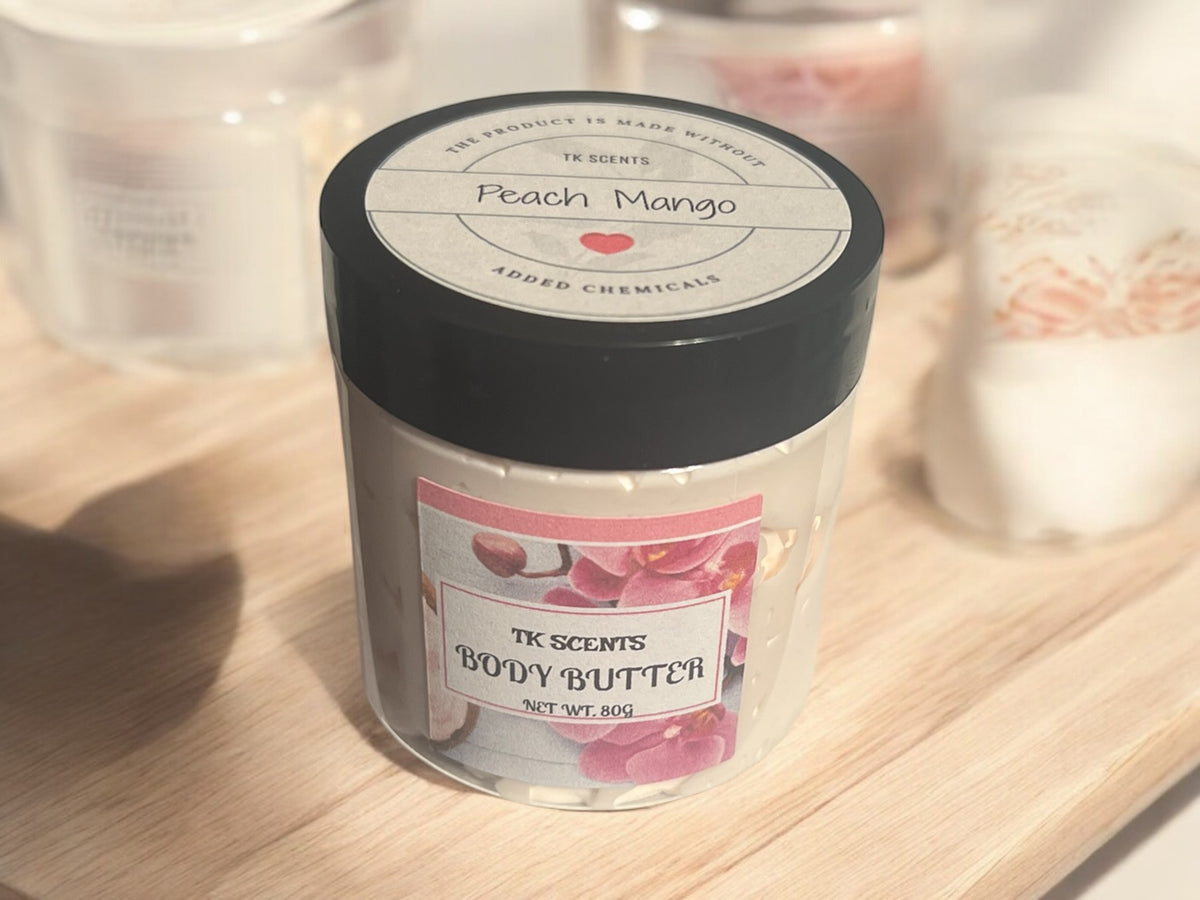 Emulsified whipped body butter