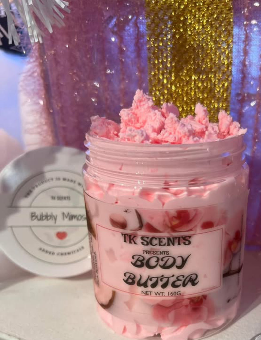 Emulsified whipped body butter