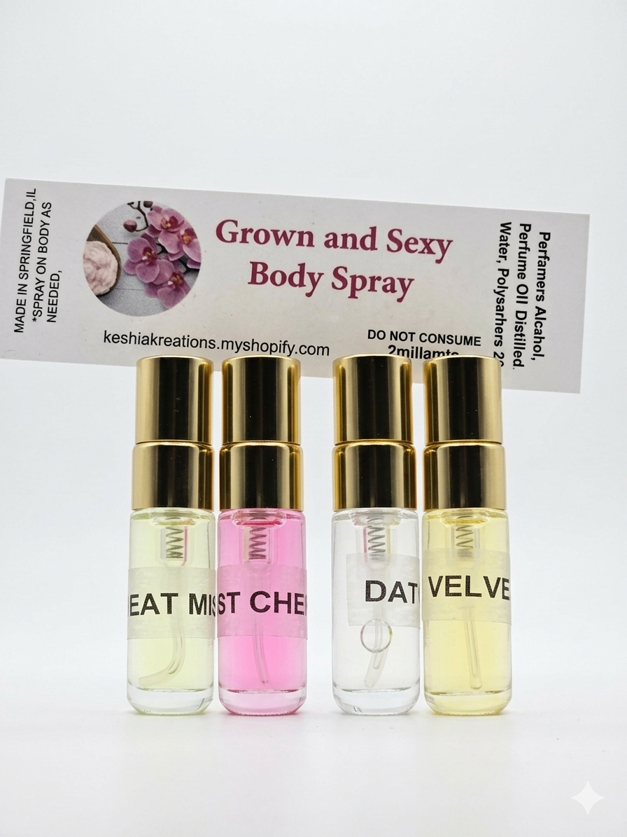 Body Spray Sample Bag