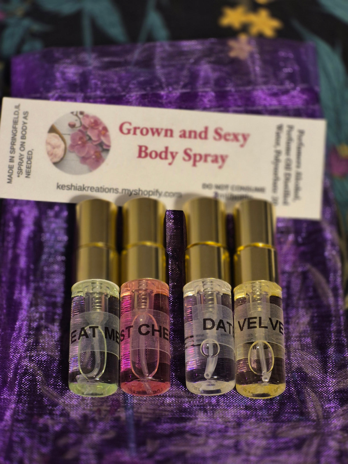 Body Spray Sample Bag